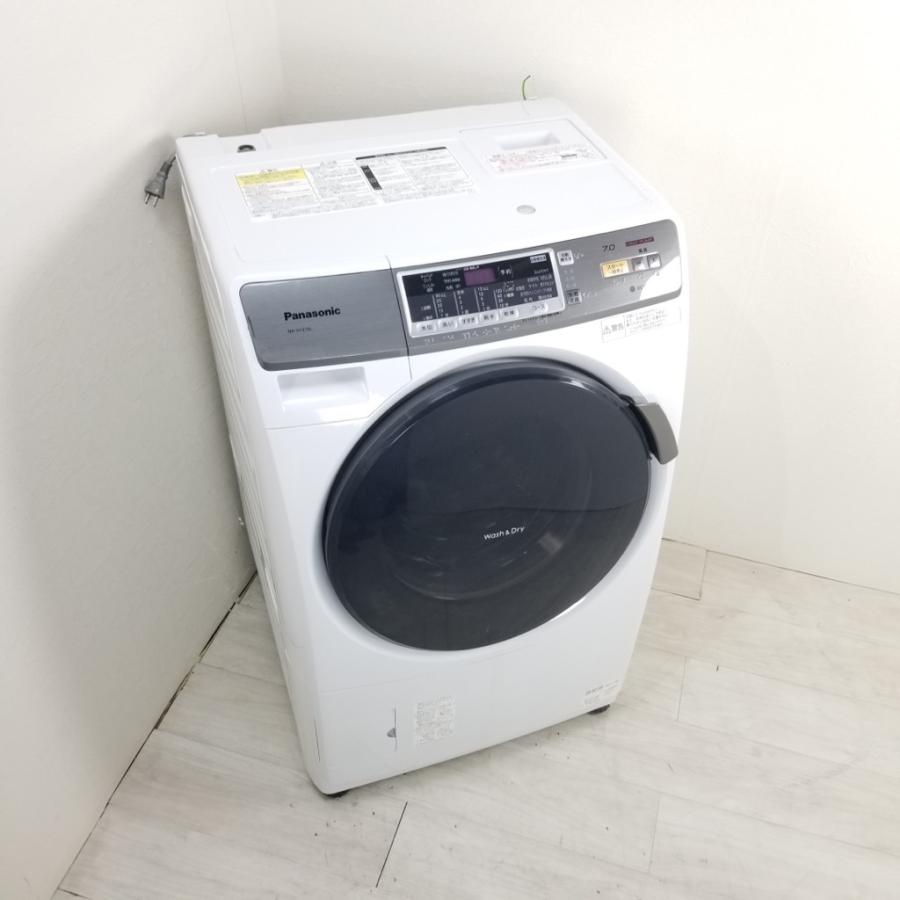 中古 洗濯7.0kg乾燥3.5Kg ドラム式洗濯機 パナソニック プチドラム NA-VH310L 2014年製 ホワイト エコナビ搭載 世帯用 まとめ洗い｜cosmo-space