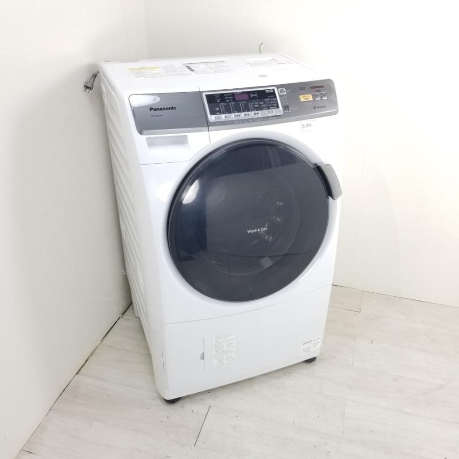 中古 洗濯7.0kg乾燥3.5Kg ドラム式洗濯機 パナソニック プチドラム NA-VH310L 2014年製 ホワイト エコナビ搭載 世帯用 まとめ洗い｜cosmo-space｜02