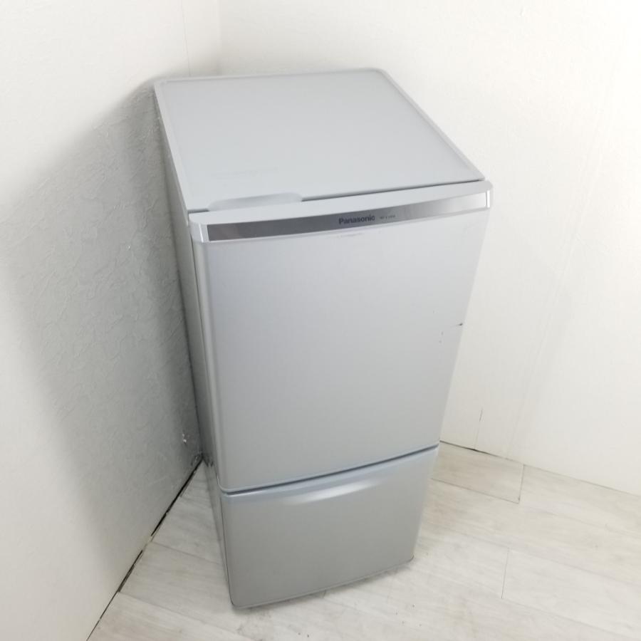 中古 2ドア冷蔵庫 自動霜取りファン式 パナソニック 138L NR-B148W-S  