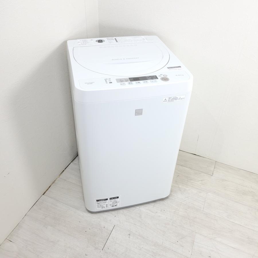 洗濯機 シャープ 2018年 4.5kg ES-G4E5-KW せんたくき 生活家電 