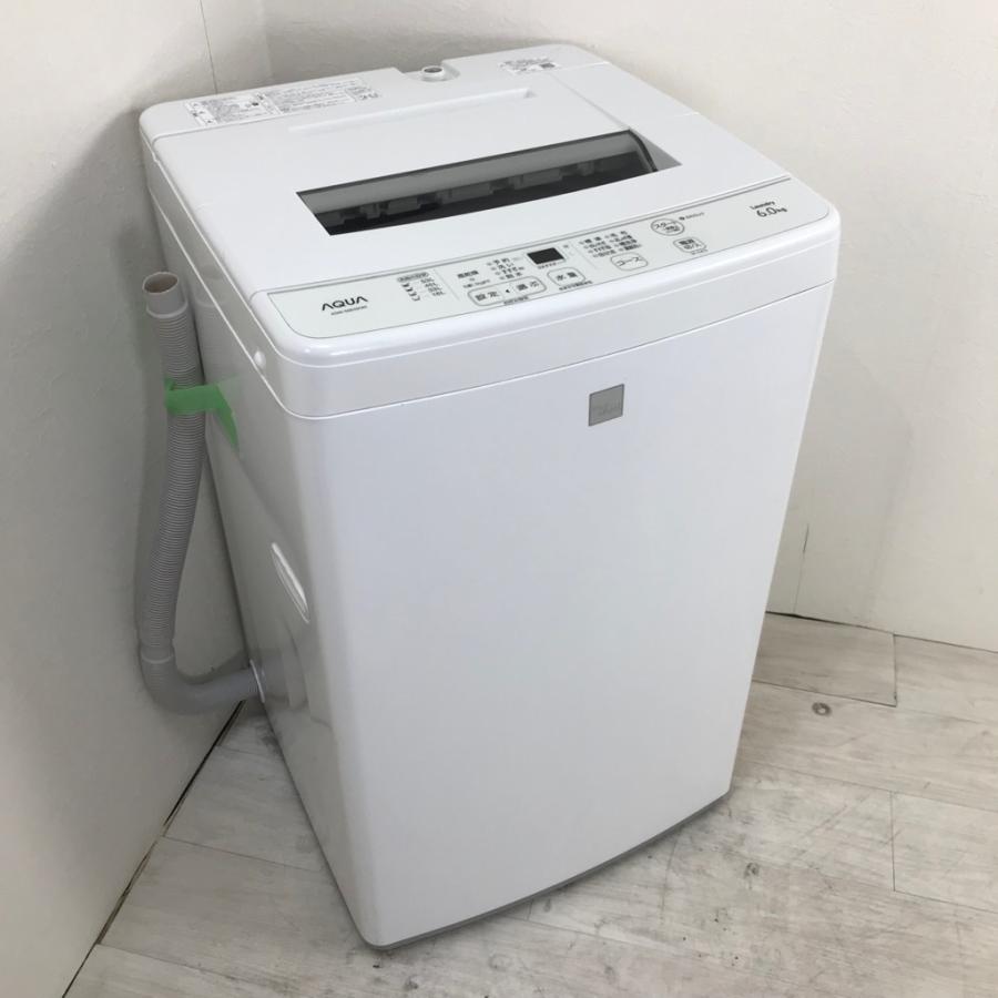 AQUA（アクア） 中古 6.0kg 送風乾燥 全自動洗濯機 AQW-S6E5 2017年製 