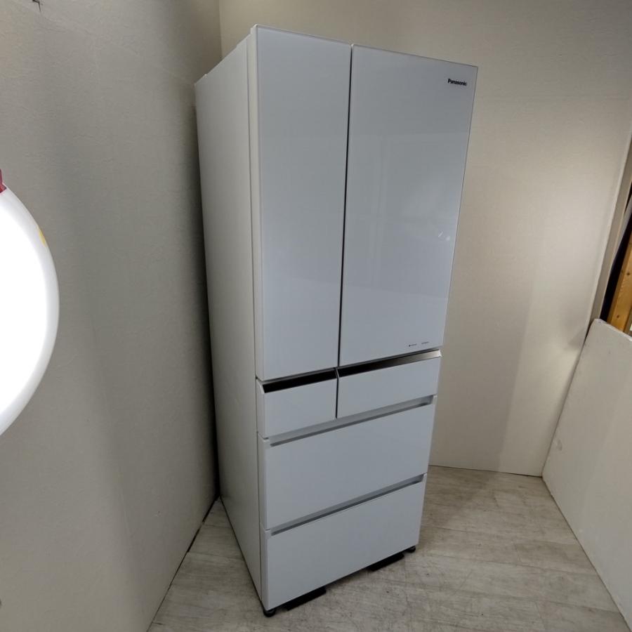 中古 パナソニック 551L 6ドア冷蔵庫 NRF553XPVW 2017年製 自動製氷機能搭載 フレンチドア 家族 世帯向け まとめ買い