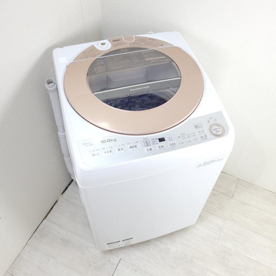 中古】大阪引取歓迎 SHARP 洗濯機 10kg ES－GV10B－T 2017
