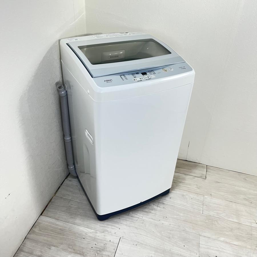 中古 7.0kg 全自動洗濯機 アクア AQW-NJ7F 2018年製造 : コスモ 