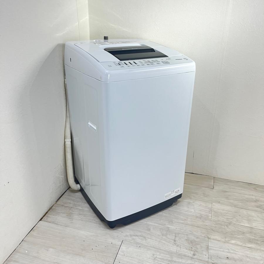 日立（HITACHI） 中古 7.0kg 全自動洗濯機 白い約束 NW-70F 2021年製 