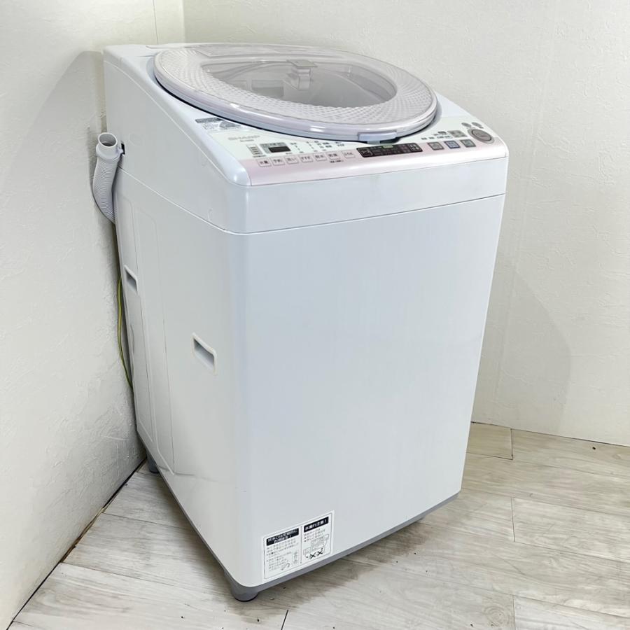 最終値下！SHARP 洗濯乾燥機8kg/4.5kg  2014年製　ES-TX830 中古 洗濯8.0kg 乾燥4.5kg 全自動洗濯乾燥機 シャープ ES-TX830-P 2014