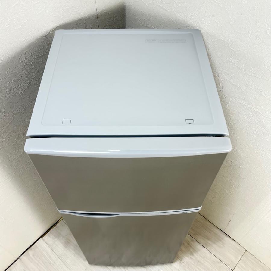 SHARP 中古 128L 2ドア冷蔵庫 シャープ SJ-H13E-S 2021年製 シルバー