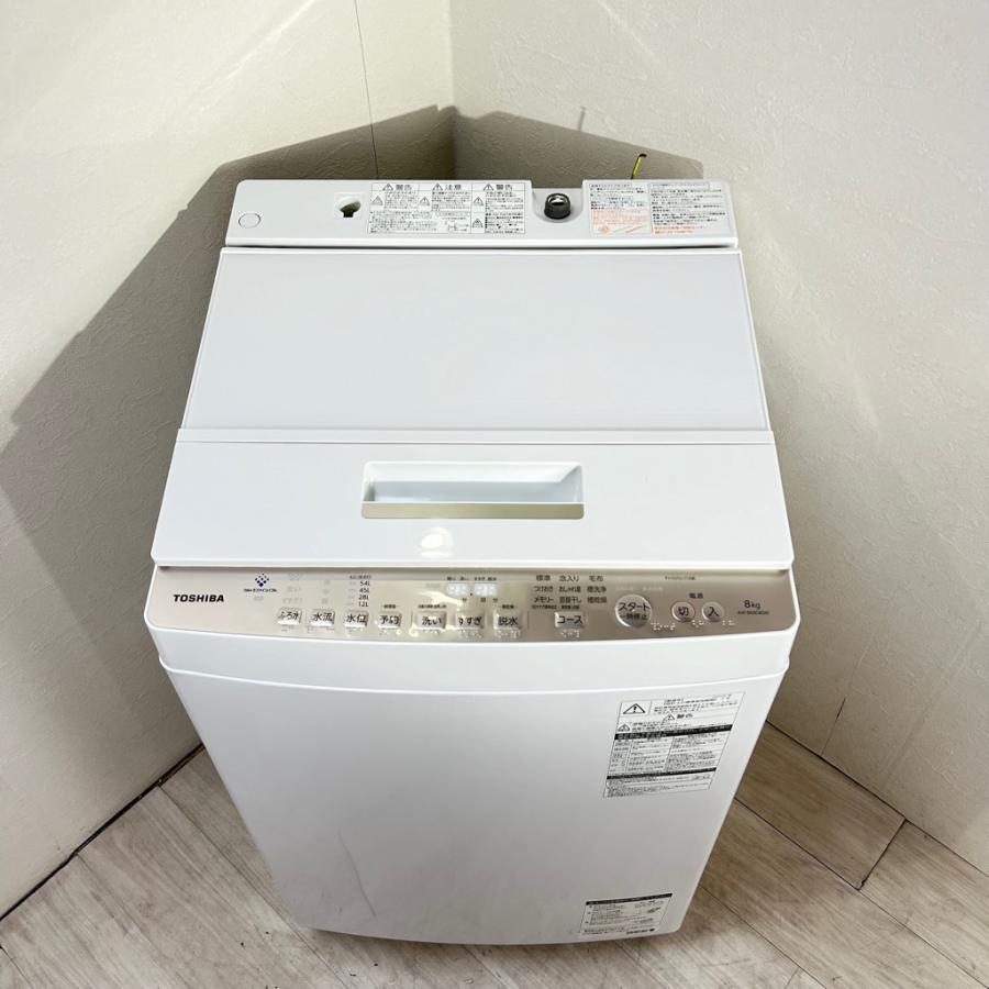 TOSHIBA（東芝） 中古 洗濯機 8.0kg ZABOON AW-BK8D8-W 2019年製 DD
