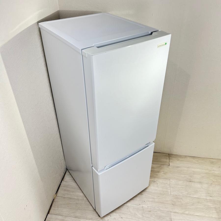 中古 156L 2ドア冷蔵庫 ヤマダ電機 YRZ-F15E1 2018年製 ホワイト  