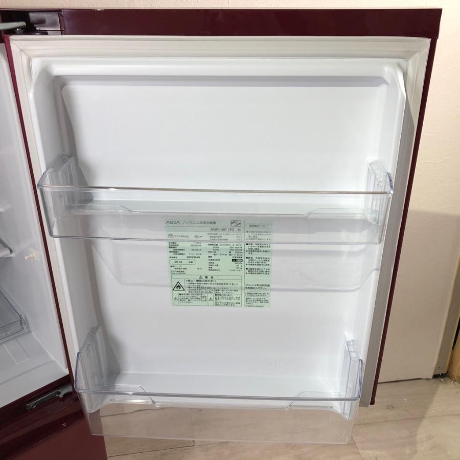 冷蔵庫 157L 2ドア アクア AQR-16F(W) リユース品
