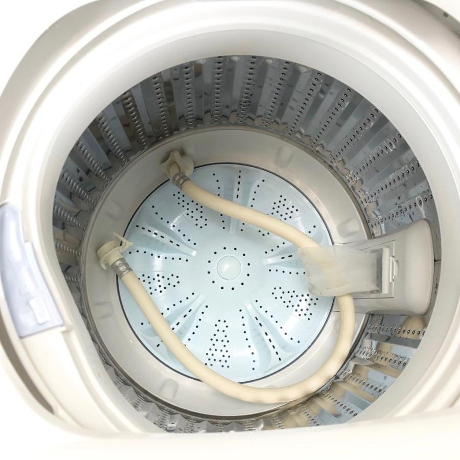 中古 全自動洗濯機 4.5kg ハイアール アクア AQW-S45E-W 2017年〜2018