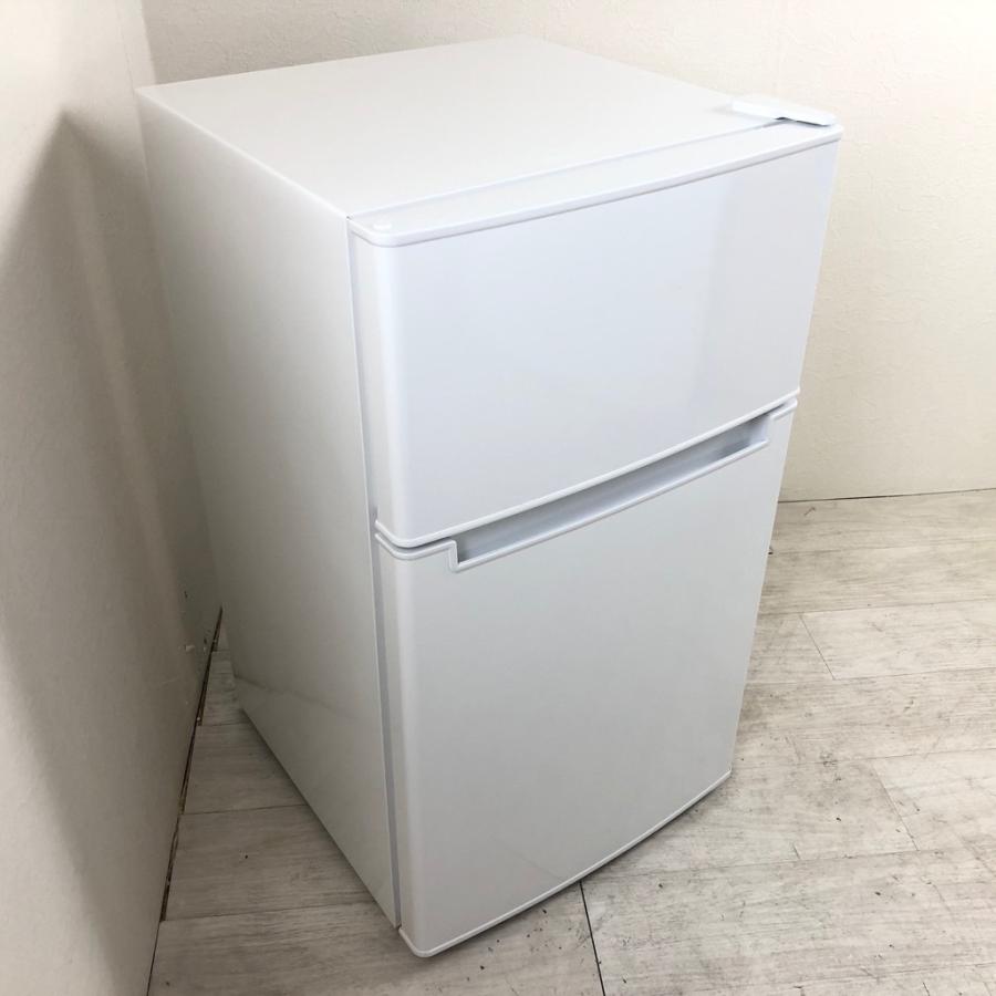 中古 amadana アマダナ 85L 2ドア冷蔵庫 AT-RF85B ホワイト 2019年