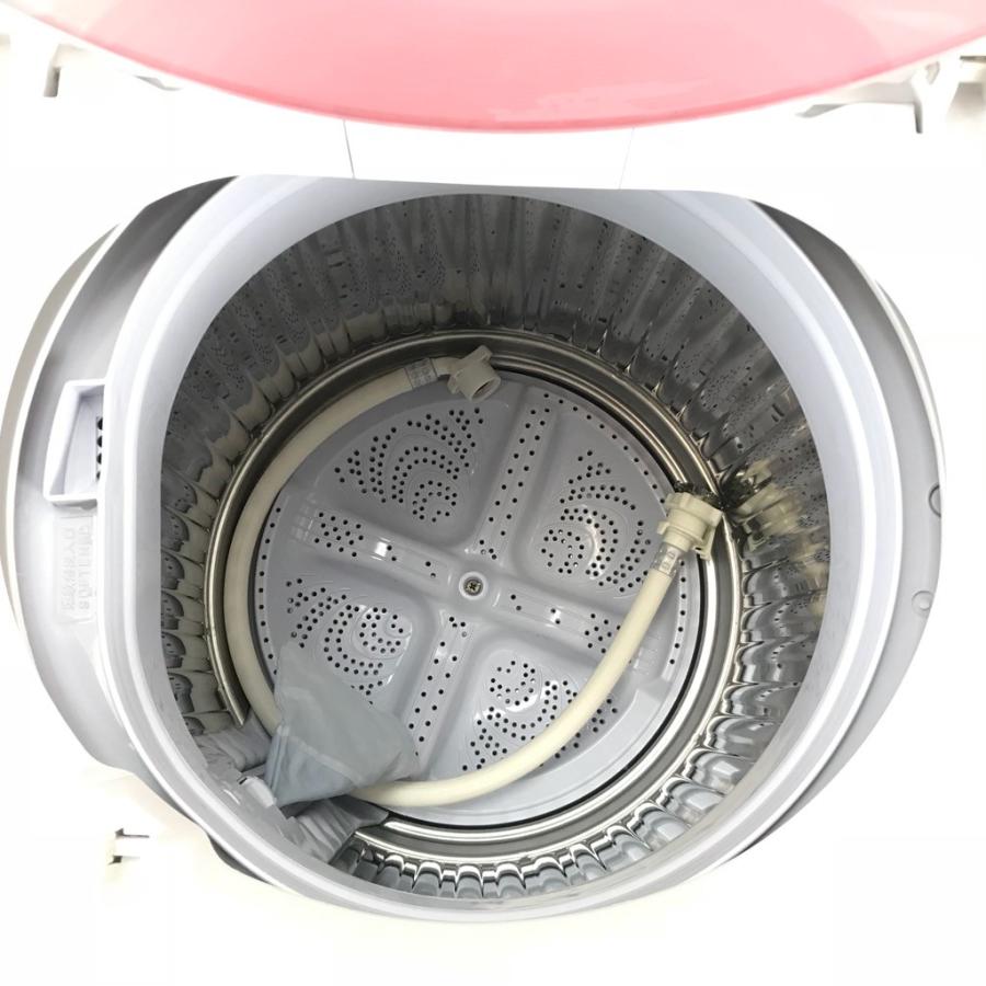 SHARP 中古 洗濯機 6.0kg シャープ ピンク ES-GE60R-P 槽洗浄