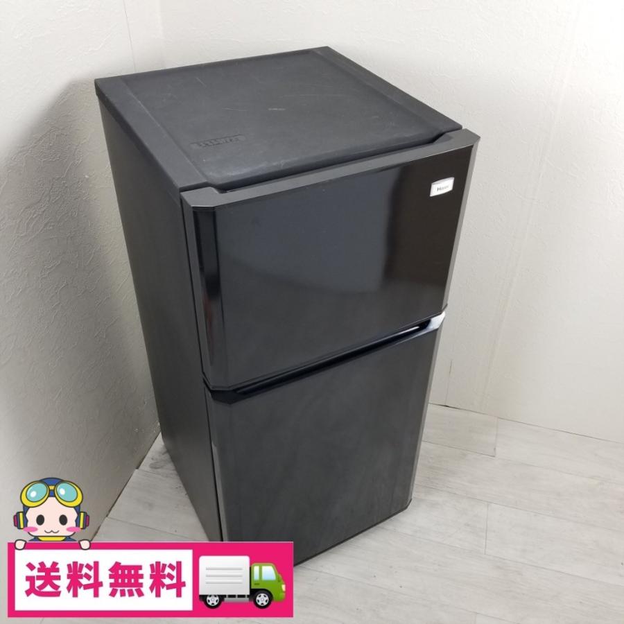 中古 2ドア冷蔵庫 90L ハイアール JR-N106E-K 2012年〜2013年製 ブラック