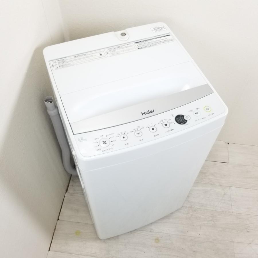 中古 5.5kg 全自動洗濯機 送風乾燥機能 ハイアール JW-C55BE 2017年製 