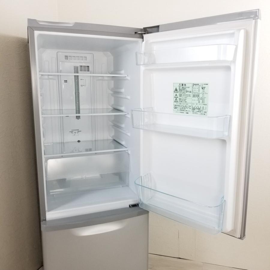 中古 ちょっと大き目 2ドア冷蔵庫 パナソニック 168L NR-B178W-S 2016年製 冷蔵庫 シルバー おまかせセレクト