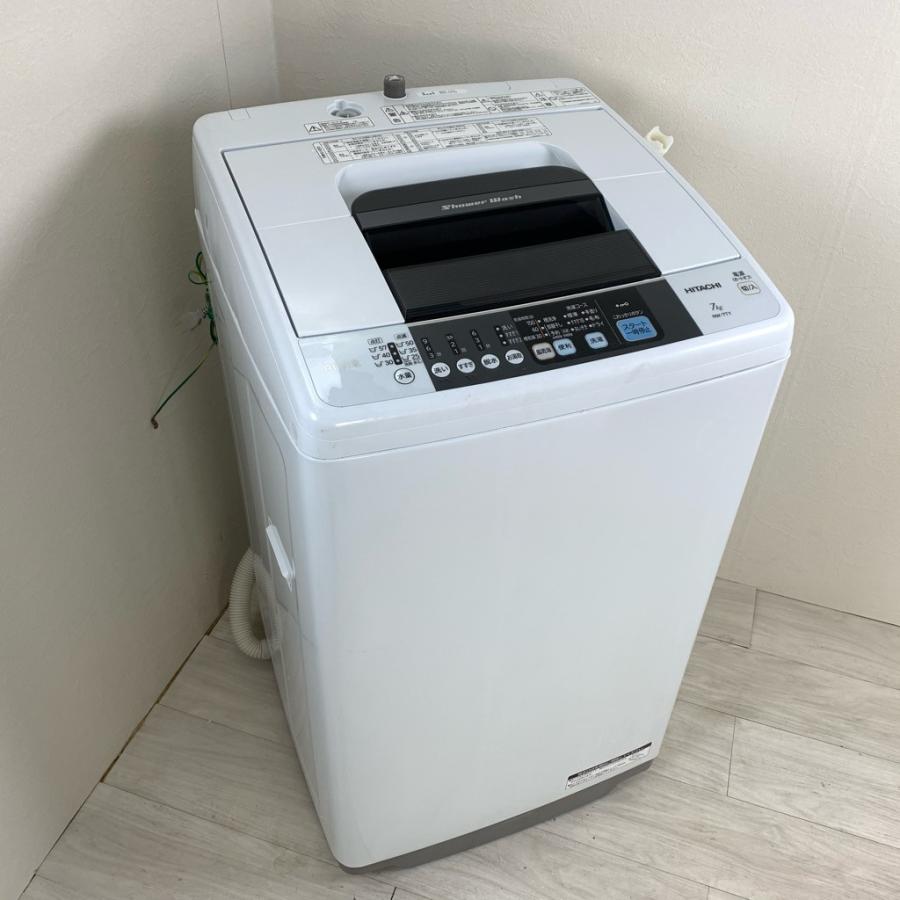 日立（HITACHI） 中古 7.0kg 全自動洗濯機 ピュアホワイト 送風乾燥 