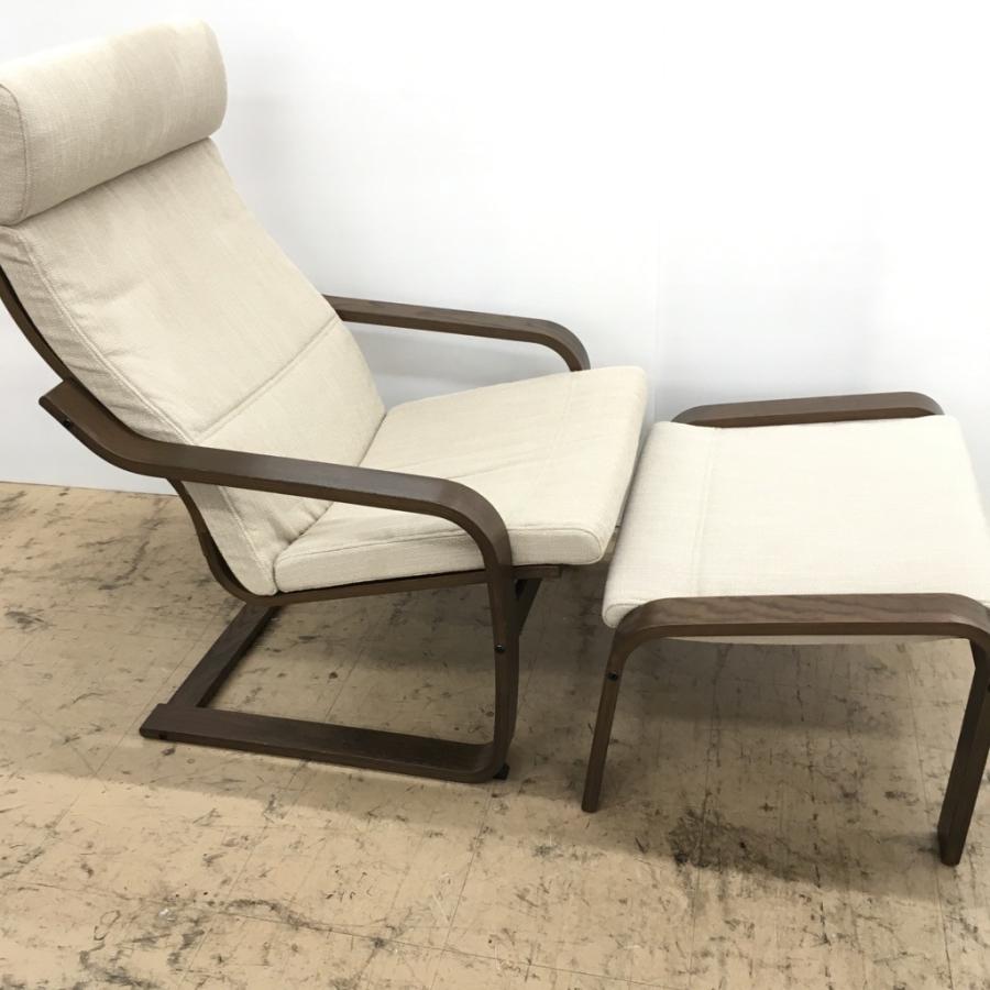 イケア 中古 IKEA オットマン付きアームチェア POANG 22417 イケア 中古 IKEA オットマン付きアームチェア POANG 22417