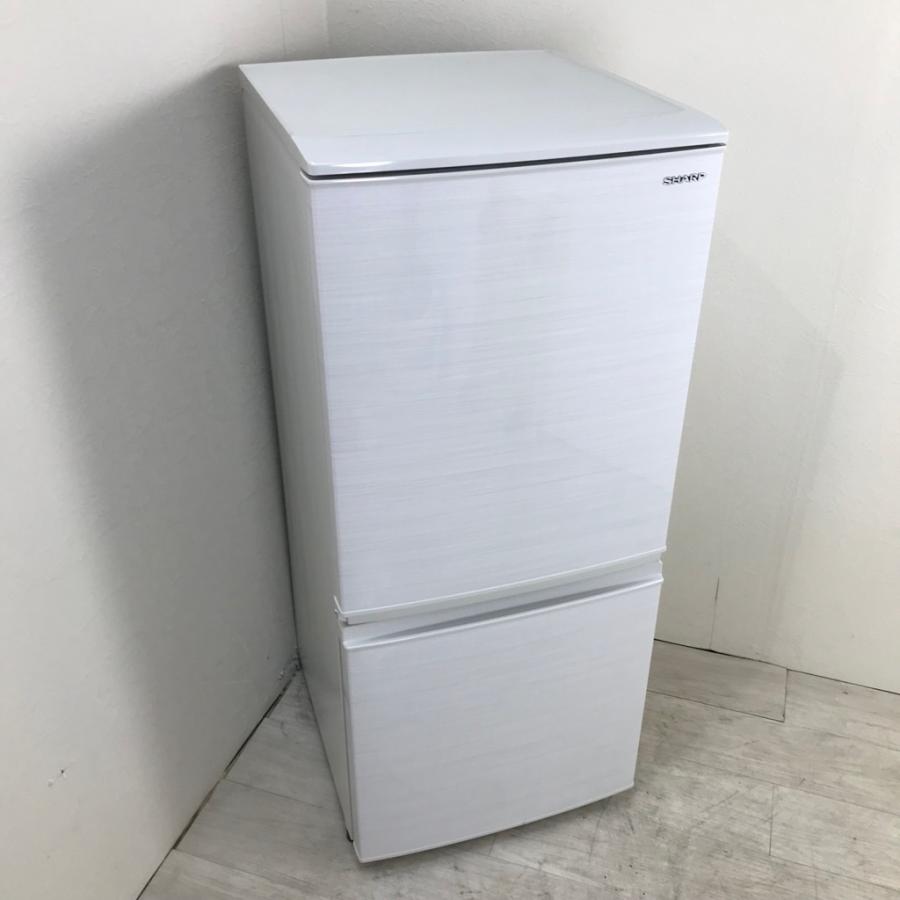 SHARP 中古 137L つけかえどっちもドア 2ドア冷蔵庫 シャープ SJ