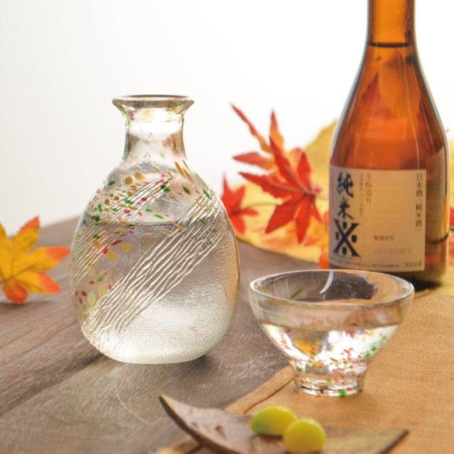 東洋佐々木ガラス 徳利 イエロー レッド 250ml いろしずく 東洋佐々木