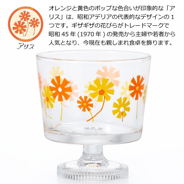 ADERIA - 美品 レトロ ポップ グラス お盆 Amazon | アデリアグラス 脚付 ひまわり 3個セット レトロポップ