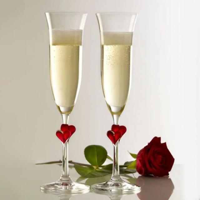 Stolzle Lausitz シャンパングラス アモーレシャンパン レッド