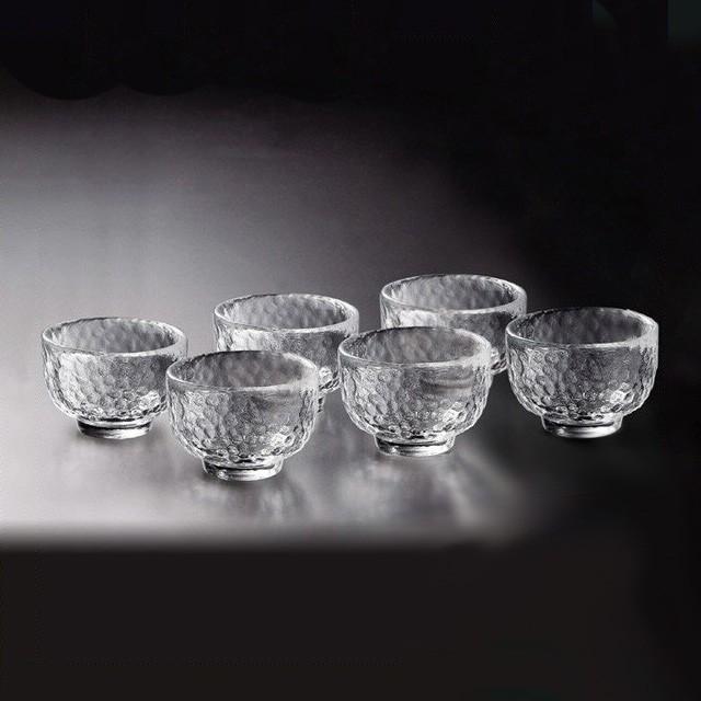 吉谷硝子（YOSHITANI GLASS） 酒盃 6個 江戸硝子 かまくら 耐熱ガラス