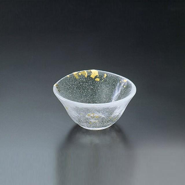 吉谷硝子（YOSHITANI GLASS） 酒盃 6個 江戸硝子 金彩淡雪 吉谷硝子 
