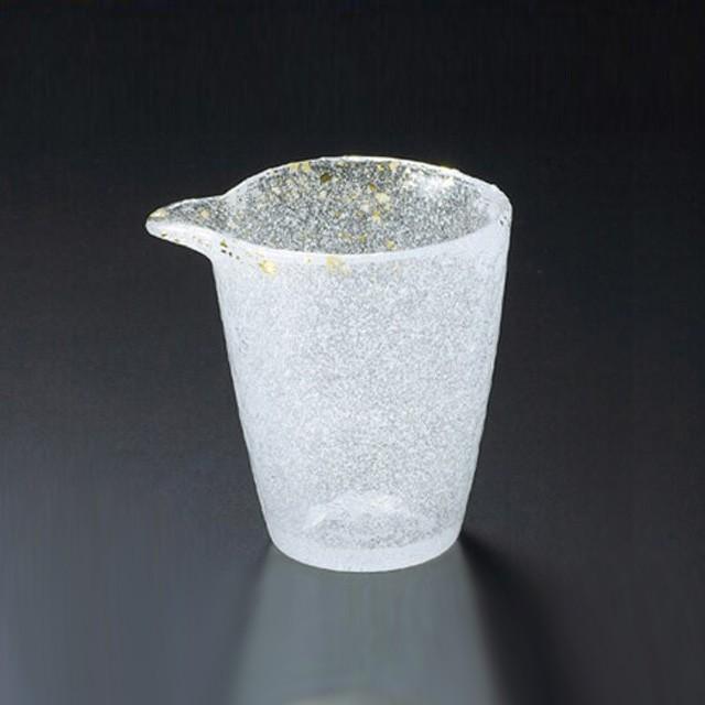 吉谷硝子（YOSHITANI GLASS） 片口酒器 6個 江戸硝子 金彩淡雪 吉谷 