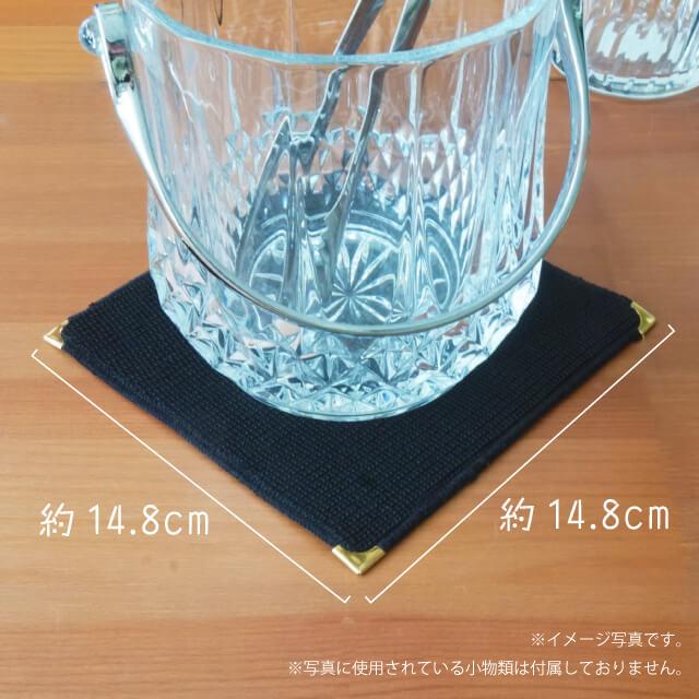 スミ金アイスペールマット 10枚セット 選べる3色 黒 赤 黄 15cm×15cm