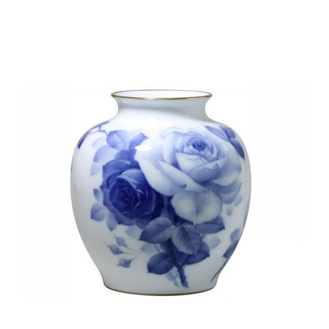 在庫限り】 大倉陶園 ブルーローズ 花生 29cm 8011 19A キッチン 台所