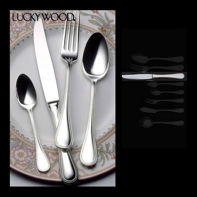 【‼️本日限定価格‼️】 LUCKY WOOD/デザートナイフ LUCKY WOOD 〈デラックス〉デザート（ディナー）ナイフ/最中柄