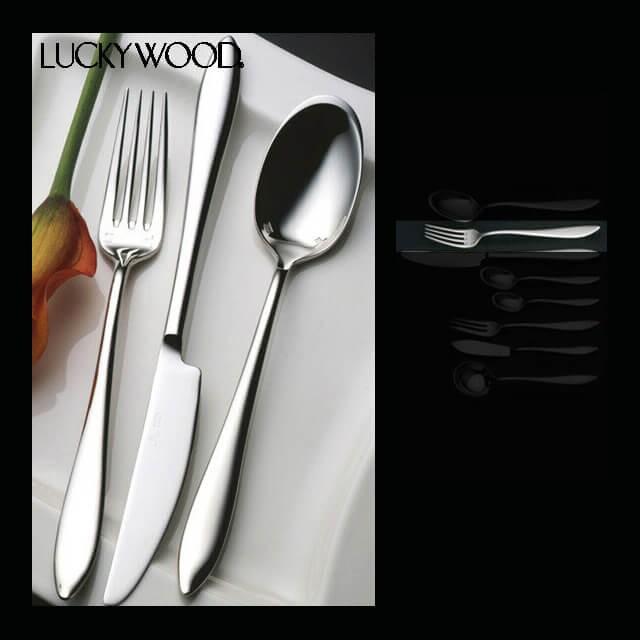 LUCKY WOOD（ラッキーウッド） ヴェルーテ デザートフォーク 6本セット