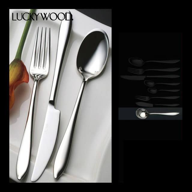 LUCKY WOOD（ラッキーウッド） ヴェルーテ ブイヨンスプーン 6本セット