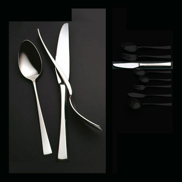 ラッキーウッド リビエラ デザートナイフ 鋸刃 最中柄 6本セット（0-13011-300） キッチン、台所用品