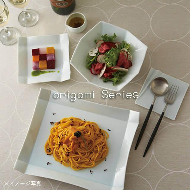 食器皿 15cm 銘々皿 5枚セット オリガミ origami 青白磁 川昌製陶所