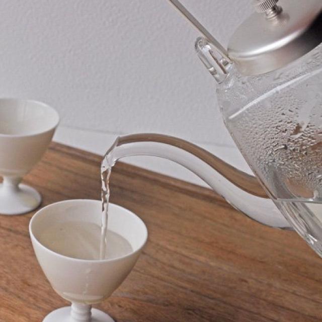 廣田硝子 長角ちろり 銀ソフト 中子付き 450ml 廣田硝子（156-SLF