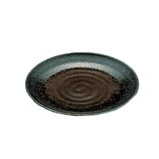 9寸 神龍鉢 黒釉流し 3個セット（51402440）8-384-3 キッチン、台所用品