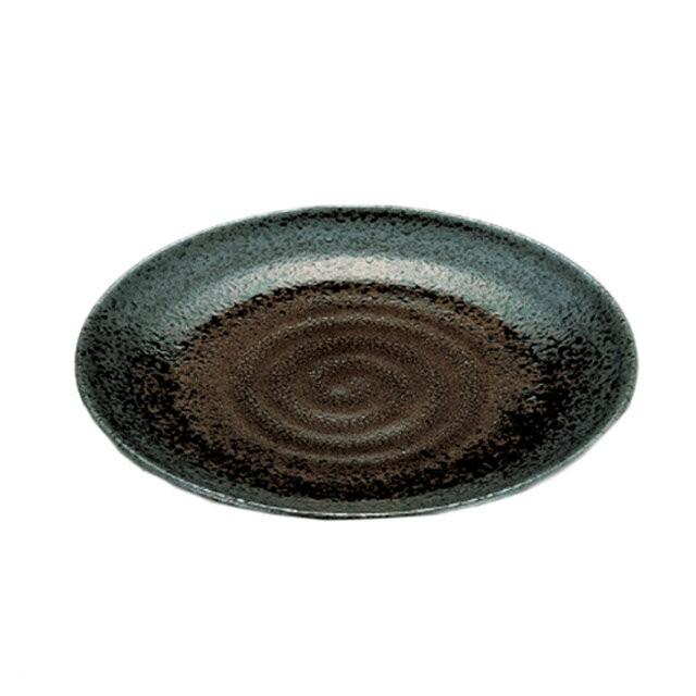 尺5 神龍鉢 黒釉流し（55004070）8-384-9 キッチン、台所用品