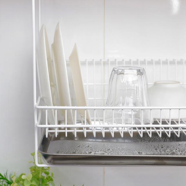 水切りラック 水切りカゴ 吊り戸棚 シンク上 吊り下げ キッチン収納