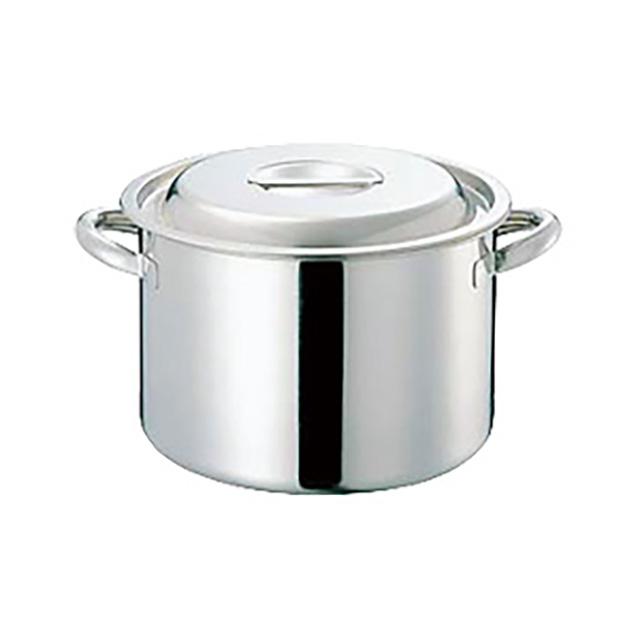 CLO 電磁モリブデン 半寸胴鍋 目盛付 42cm 38.0L（015233）07-0071