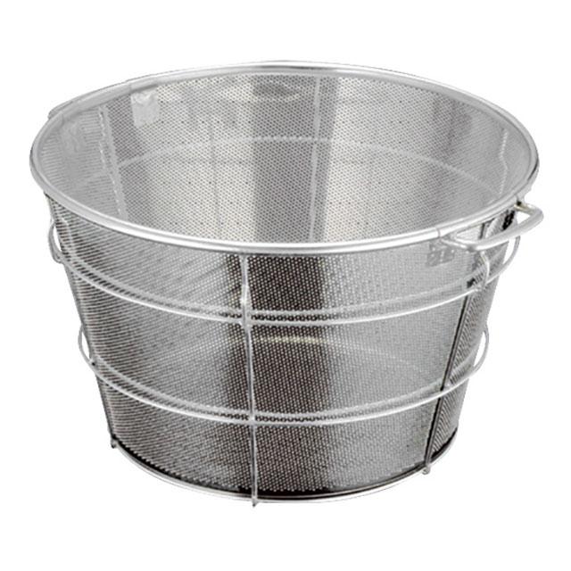 BK 18-8パンチング浅型ざる 45cm 穴径φ5mm 調理道具