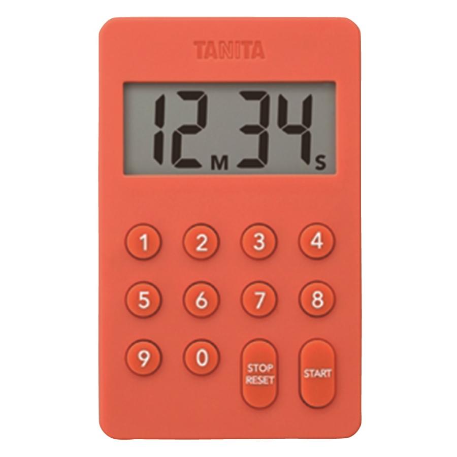 タニタ デジタルタイマー100分計 TD-415 オレンジ（128073）07-0357 
