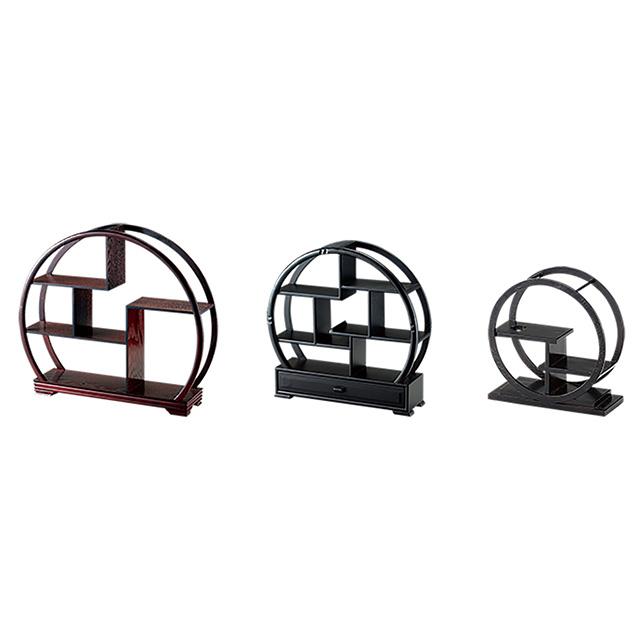 丸型茶壷飾棚 X07J004-1 引出し付 （468191）07-0322-0102 キッチン