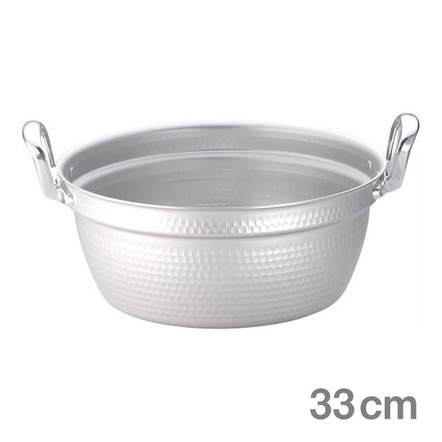 両手鍋 TKG アルミ円付鍋 アルマイト加工 33cm（AEV1704）9-0031-0704 キッチン、台所用品
