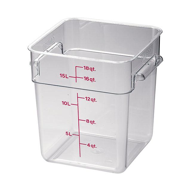 CAMBRO キャンブロ 角型フードコンテナークリアー 18SFSCW（AHC03018 