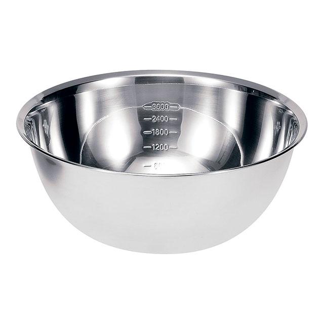 シェフズボール ST深型ボール 目盛付 18cm（AHK2402）1-0258-0402