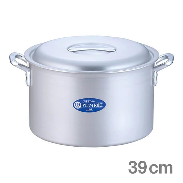 TKG IHアルミ 半寸胴鍋 目盛付 39cm（AHVF506）9-0027-0206 キッチン、台所用品