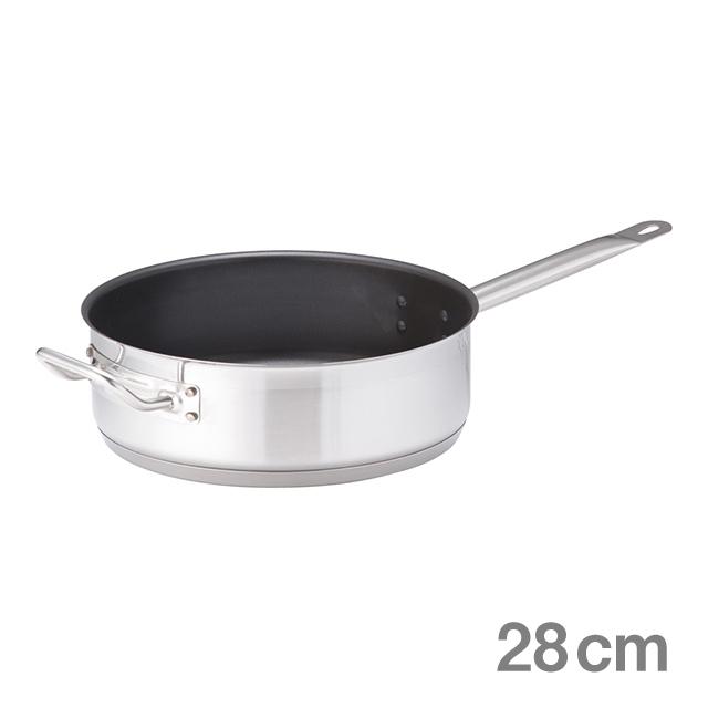 遠藤商事 片手鍋 TKG PRO プロ エクスカリバー 片手浅型鍋 蓋無 28cm