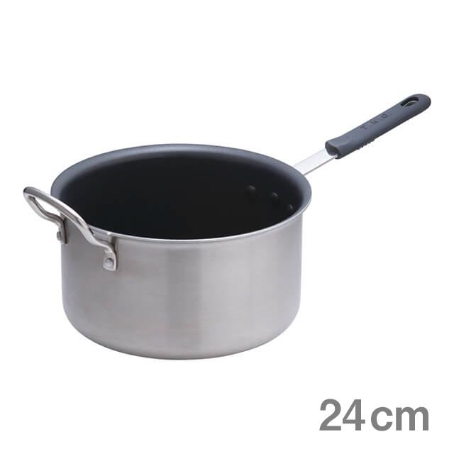 片手鍋 TKG IH セレクト 2層クラッド 深型片手鍋 24cm 向い手付（AKTF805）1-0017-0405 キッチン、台所用品